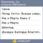 My Wishlist - gornostay_ka