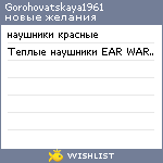 My Wishlist - gorohovatskaya1961