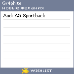 My Wishlist - gr4phite