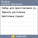 My Wishlist - gradyer