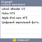 My Wishlist - grapegirl