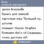 My Wishlist - grav