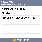 My Wishlist - graveson