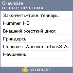 My Wishlist - graynoise