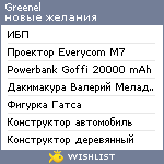 My Wishlist - greenel