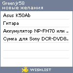 My Wishlist - greenjr58