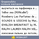 My Wishlist - greenmohito