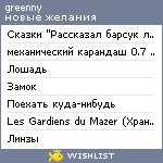 My Wishlist - greenny1