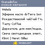 My Wishlist - grenadinfox