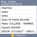 My Wishlist - grey_chatlan