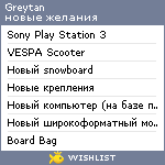 My Wishlist - greytan