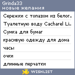 My Wishlist - grinda33