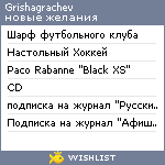 My Wishlist - grishagrachev