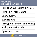 My Wishlist - grunyaka