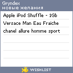 My Wishlist - gryndex