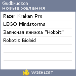 My Wishlist - gudbrudson