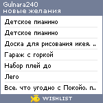 My Wishlist - gulnara240