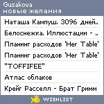 My Wishlist - gusakova