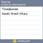 My Wishlist - gustav