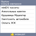 My Wishlist - gustow