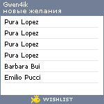 My Wishlist - gwen4ik