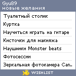 My Wishlist - gyu89