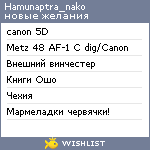 My Wishlist - hamunaptra_nako