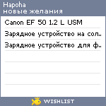 My Wishlist - hapoha