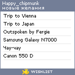 My Wishlist - happy_chipmunk