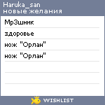 My Wishlist - haruka_san