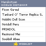 My Wishlist - harukotyan