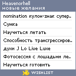 My Wishlist - heavenorhell