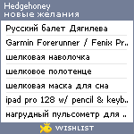 My Wishlist - hedgehoney