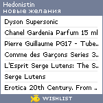 My Wishlist - hedonistin