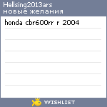 My Wishlist - hellsing2013ars