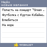 My Wishlist - heyko