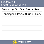 My Wishlist - hidden744