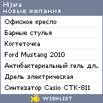 My Wishlist - hijara