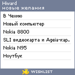 My Wishlist - hiward