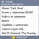 My Wishlist - hkgareki