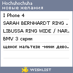 My Wishlist - hochuhochuha