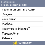 My Wishlist - hochuuuuu