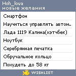 My Wishlist - hoh_lova