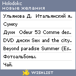 My Wishlist - holodokc