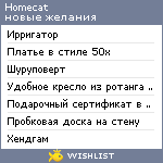 My Wishlist - homecat