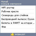 My Wishlist - homek