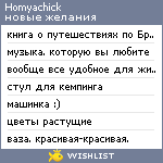 My Wishlist - homyachick