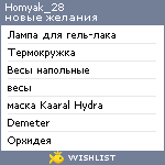 My Wishlist - homyak_28