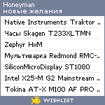 My Wishlist - honeyman