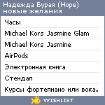 My Wishlist - hopebrown